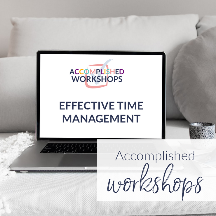 Time Management + Finding Time For Fun Workshop