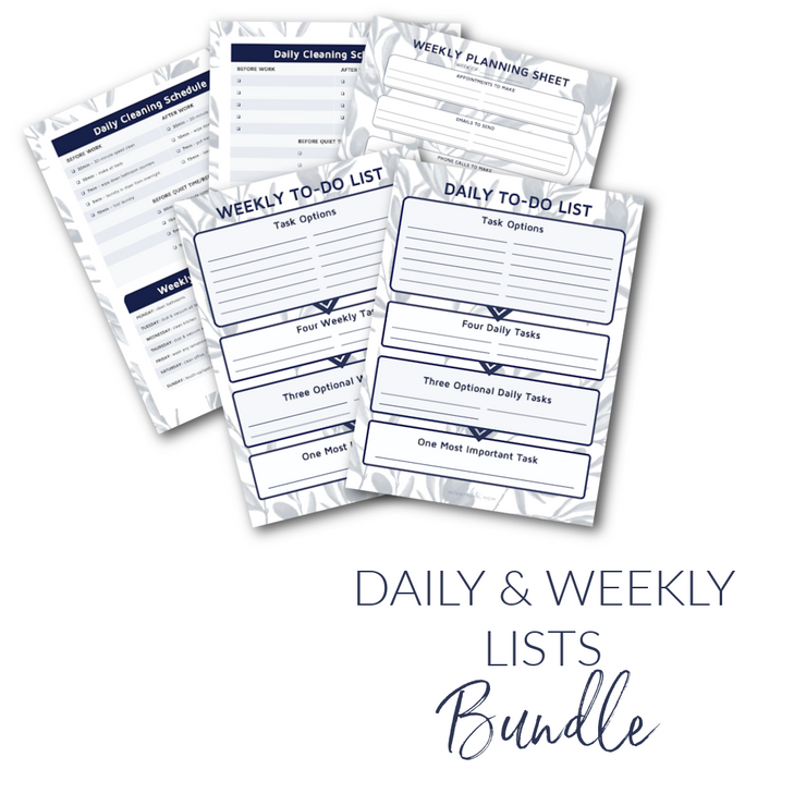 Daily & Weekly Lists Bundle